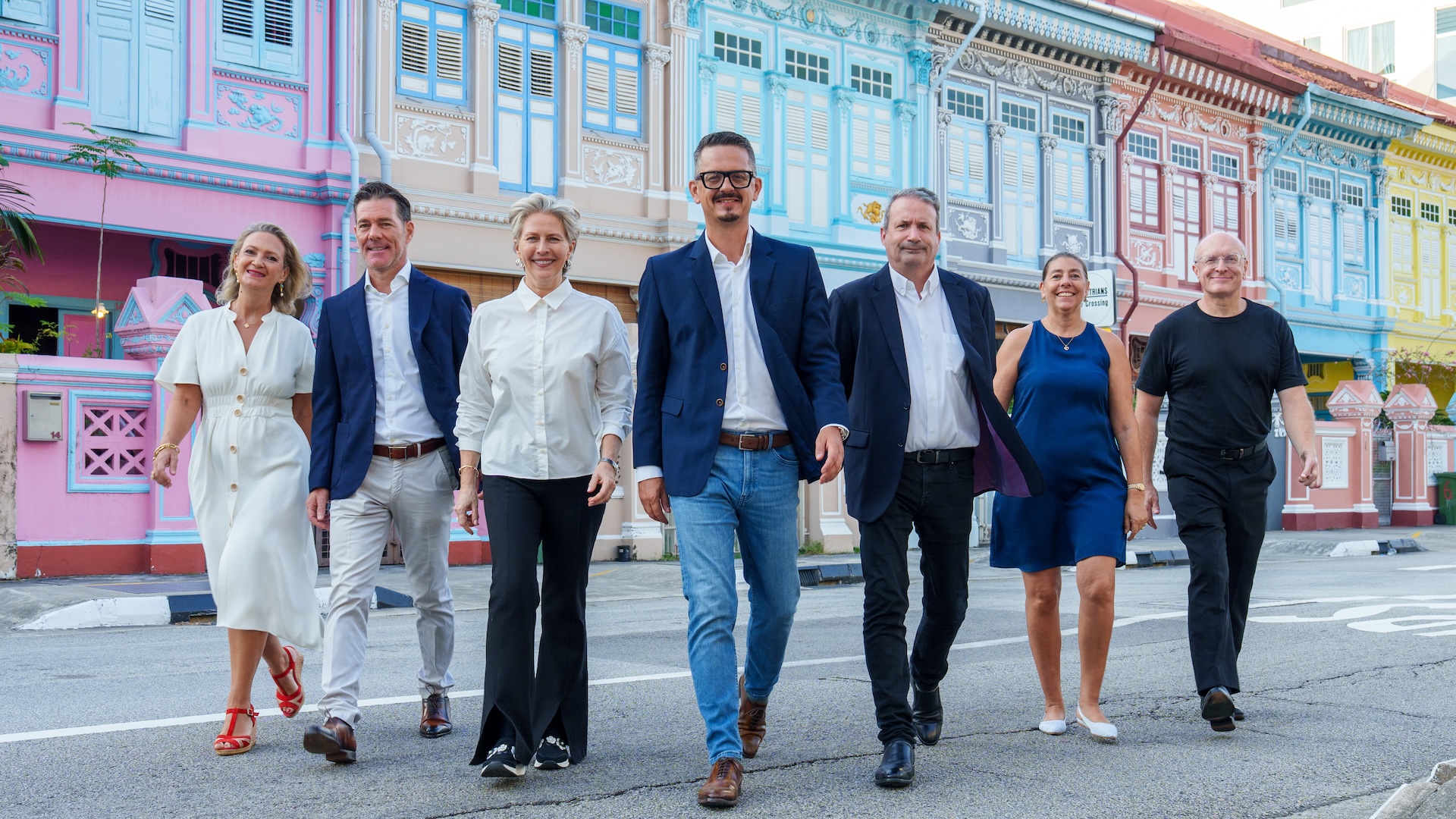 L'équipe Trait d'Union à Singapour